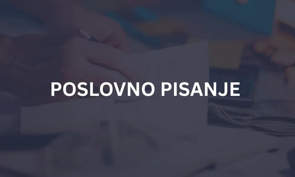 POSLOVNO PISANJE TEKST ZA FIRMU
