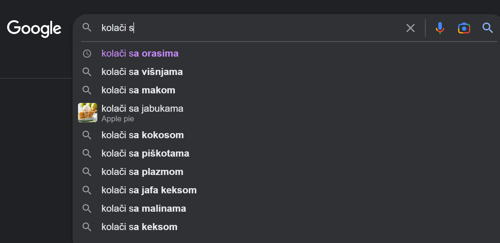 dugorepe ključne reči